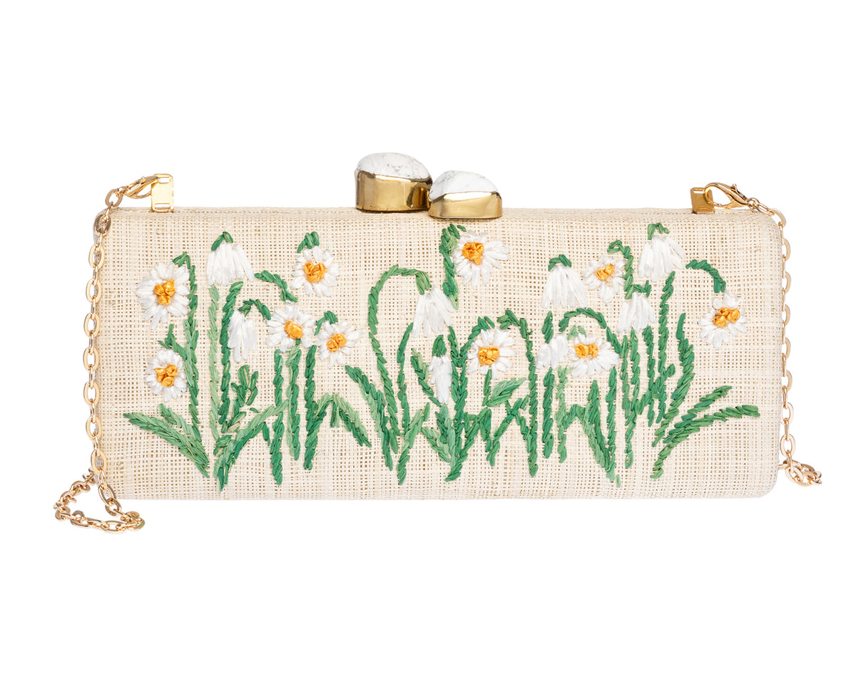 Alessandra Clutch in Natural