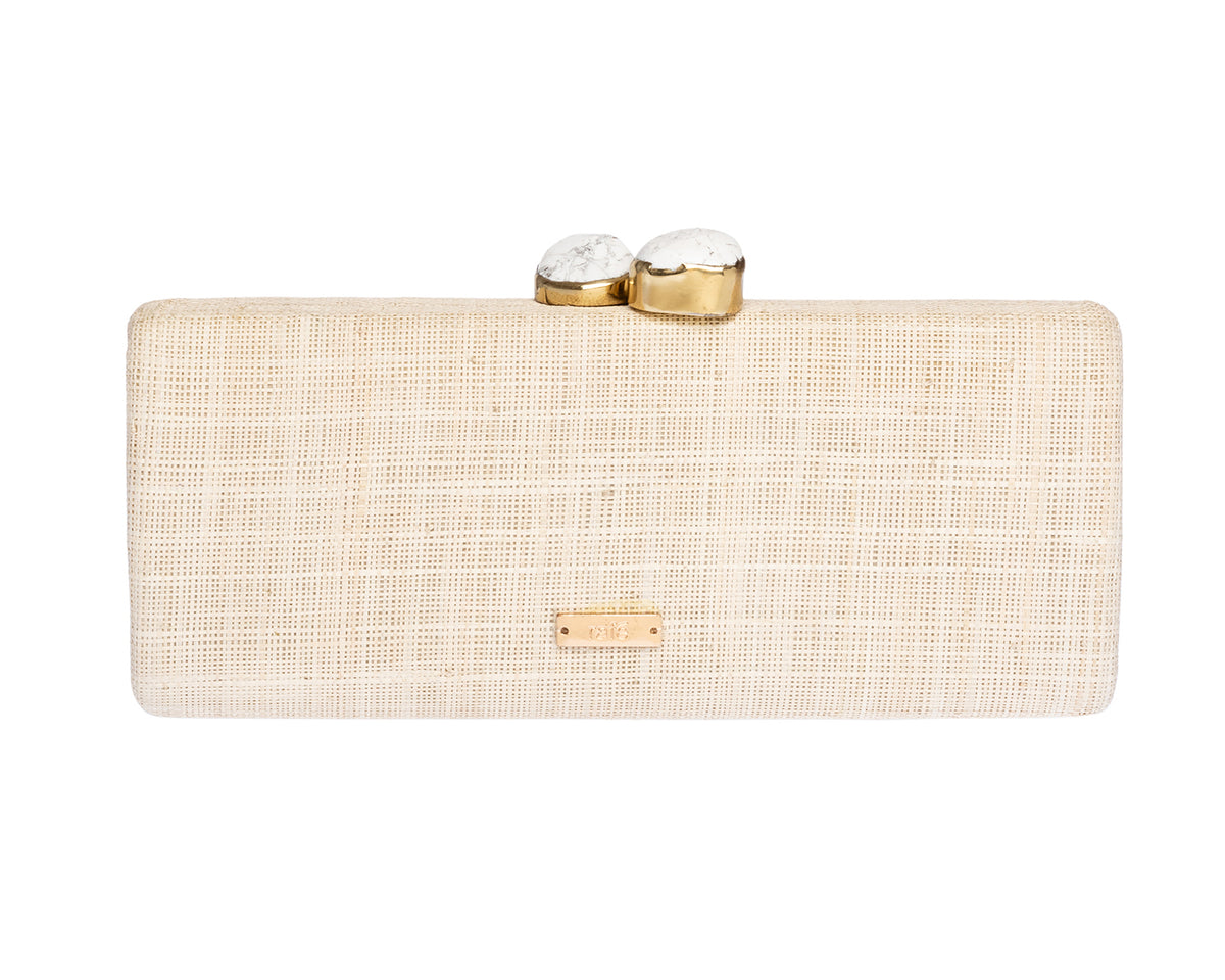 Alessandra Clutch in Natural