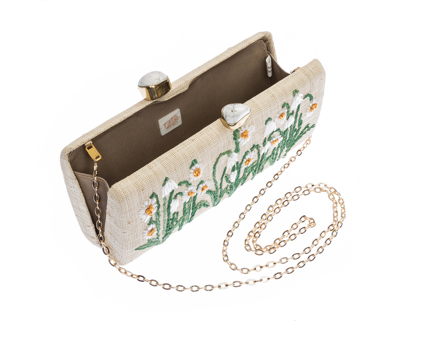 Alessandra Clutch in Natural