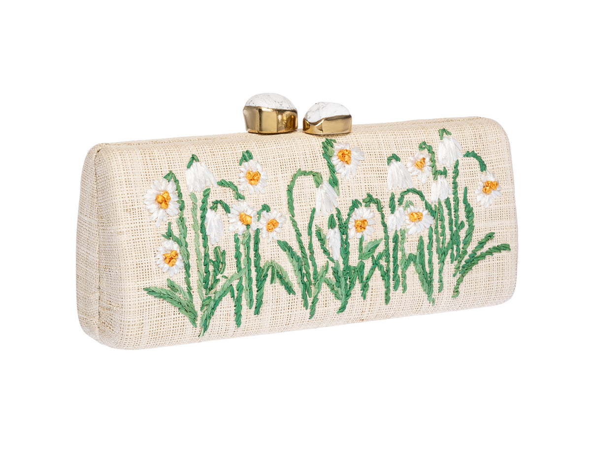 Alessandra Clutch in Natural