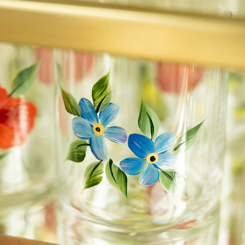 Forget Me Not Crystal Tumbler