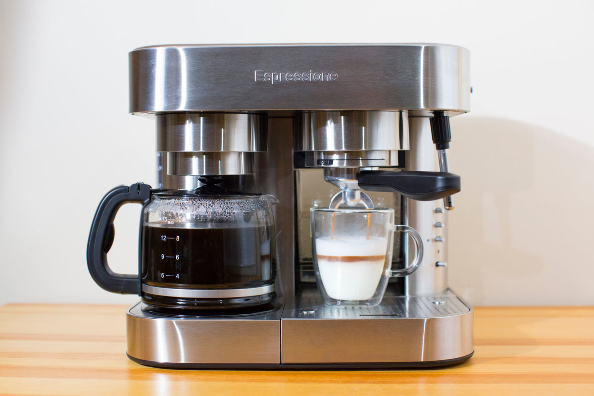 Combination Espresso Machine & 10-Cup Drip Coffeemaker