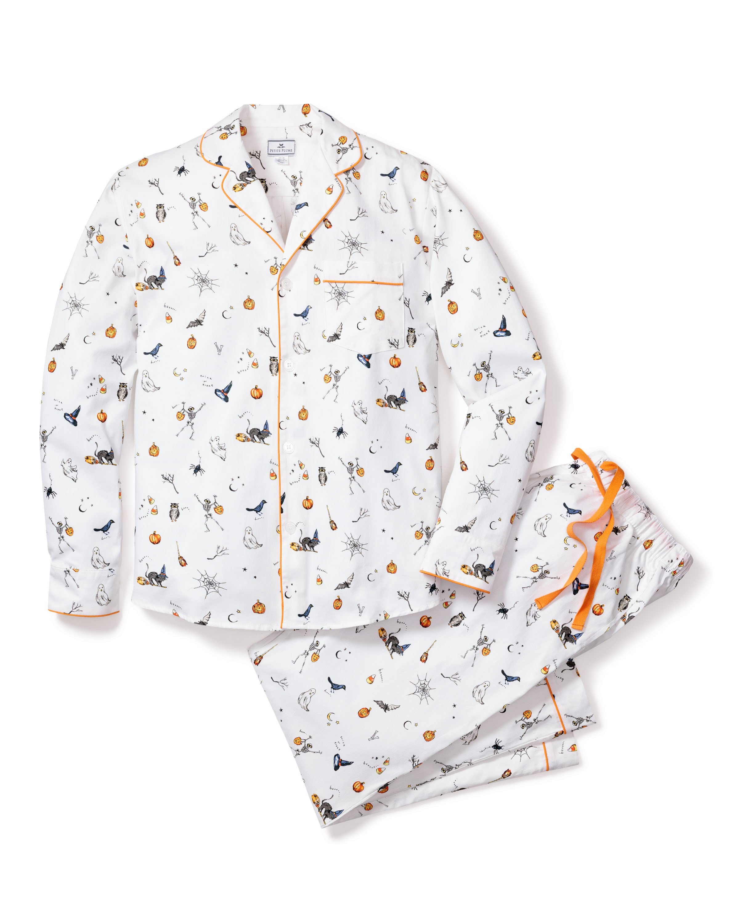 Men’s Twill Pajama Set in Trick or Treat