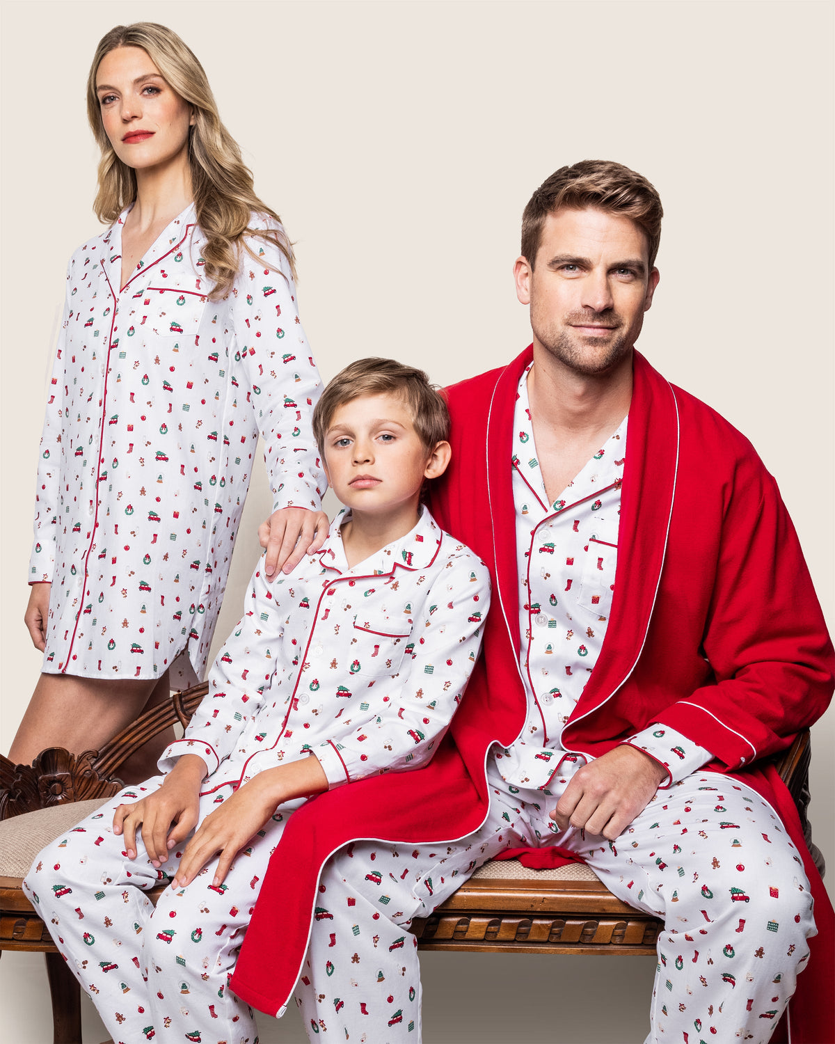 Men’s Twill Pajama Set in Winter Nostalgia