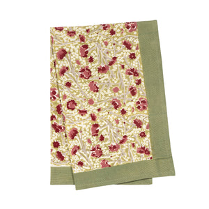 Meadows Tea Towels Red & Green, Set of 3