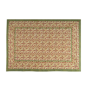 French Tablecloth Meadows Red & Green