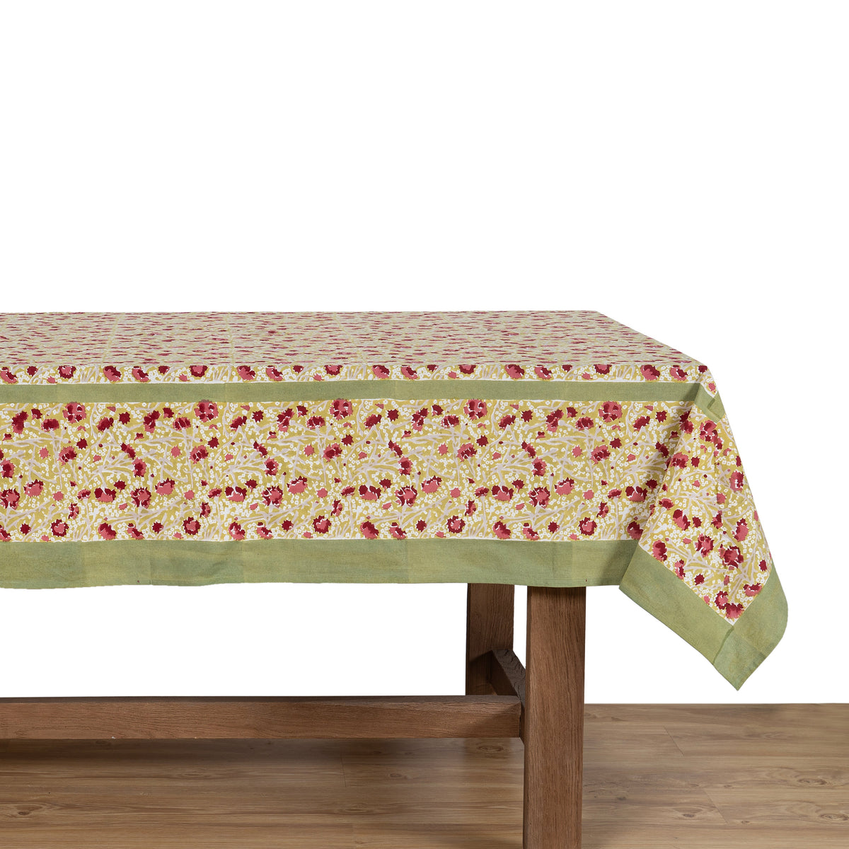 French Tablecloth Meadows Red & Green