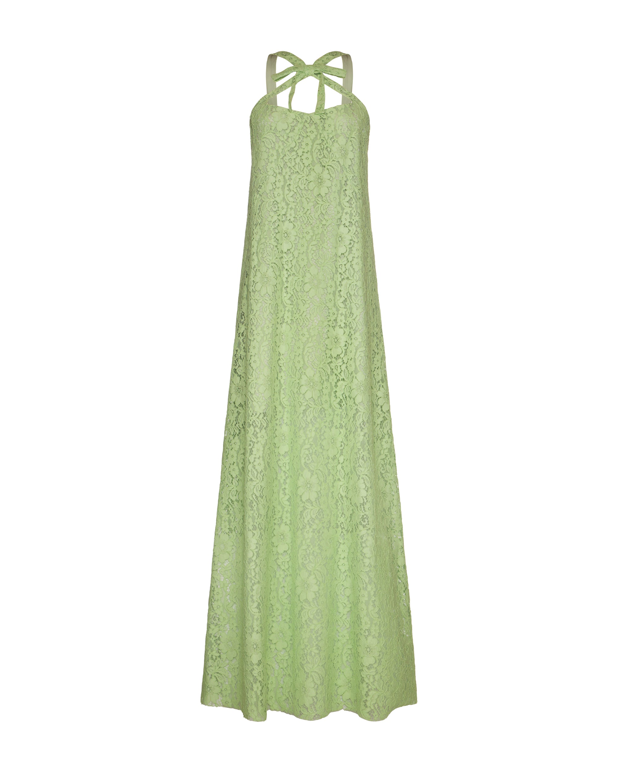 Daphne Dress in Tea Green Lace