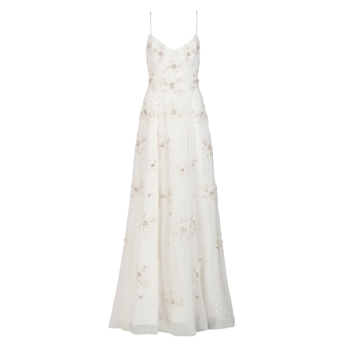 Liv Gown in Ivory with Wildflower Clusters