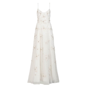 Liv Gown in Ivory with Wildflower Clusters