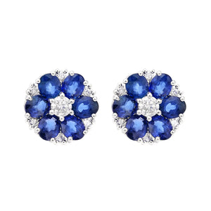 A Sea Of Blue Tidal Sapphire Stud Earrings