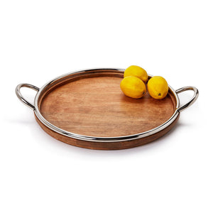 Decorative Round Serving Tray