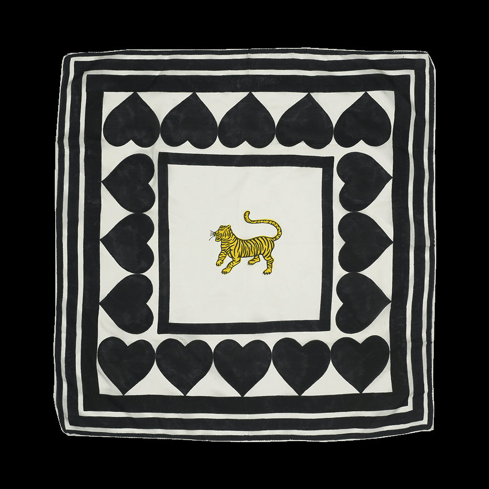 Silk Scarf in Ecru