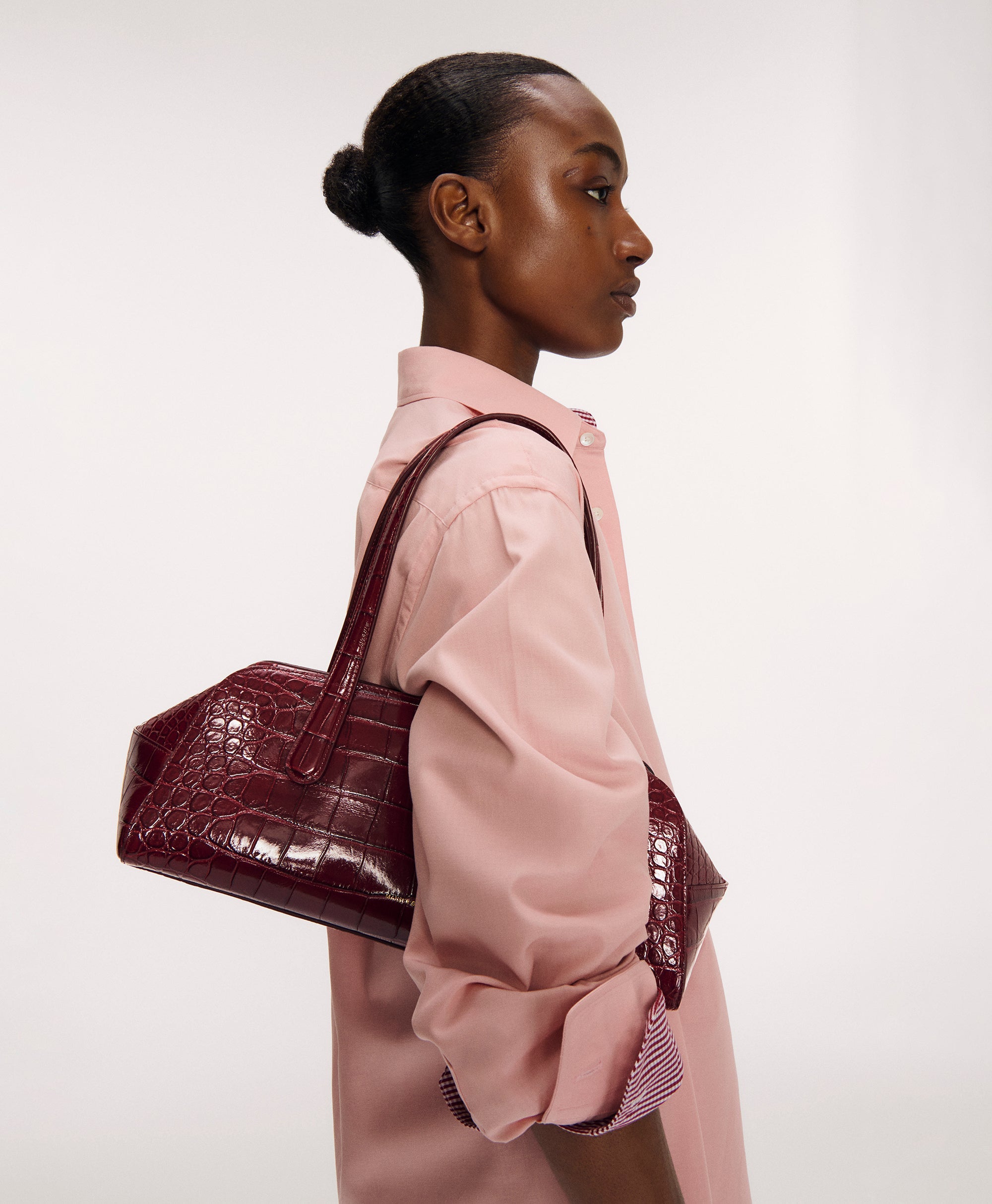 Helios in Oxblood Croc