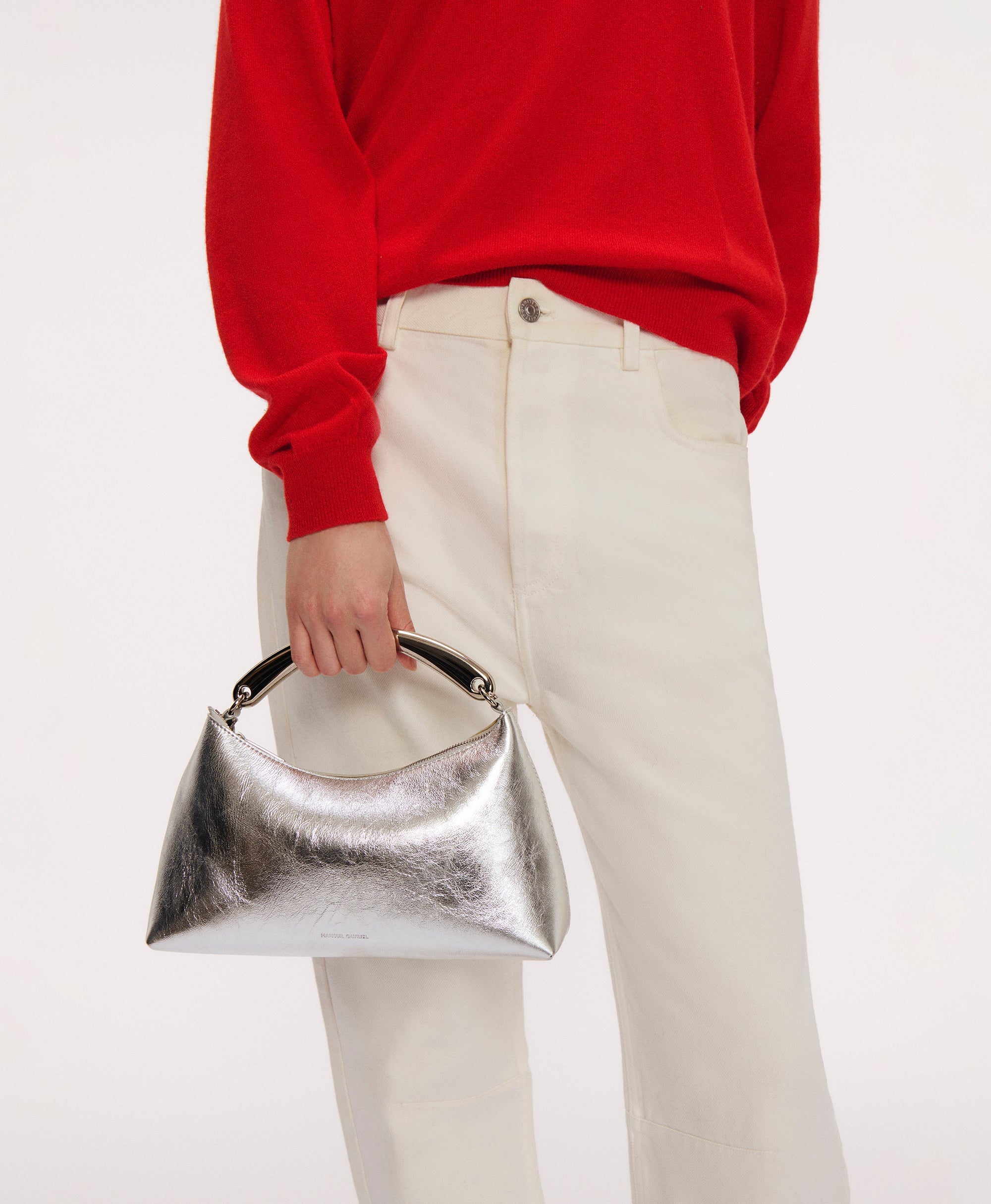 Metal Handle Rhea in Silver