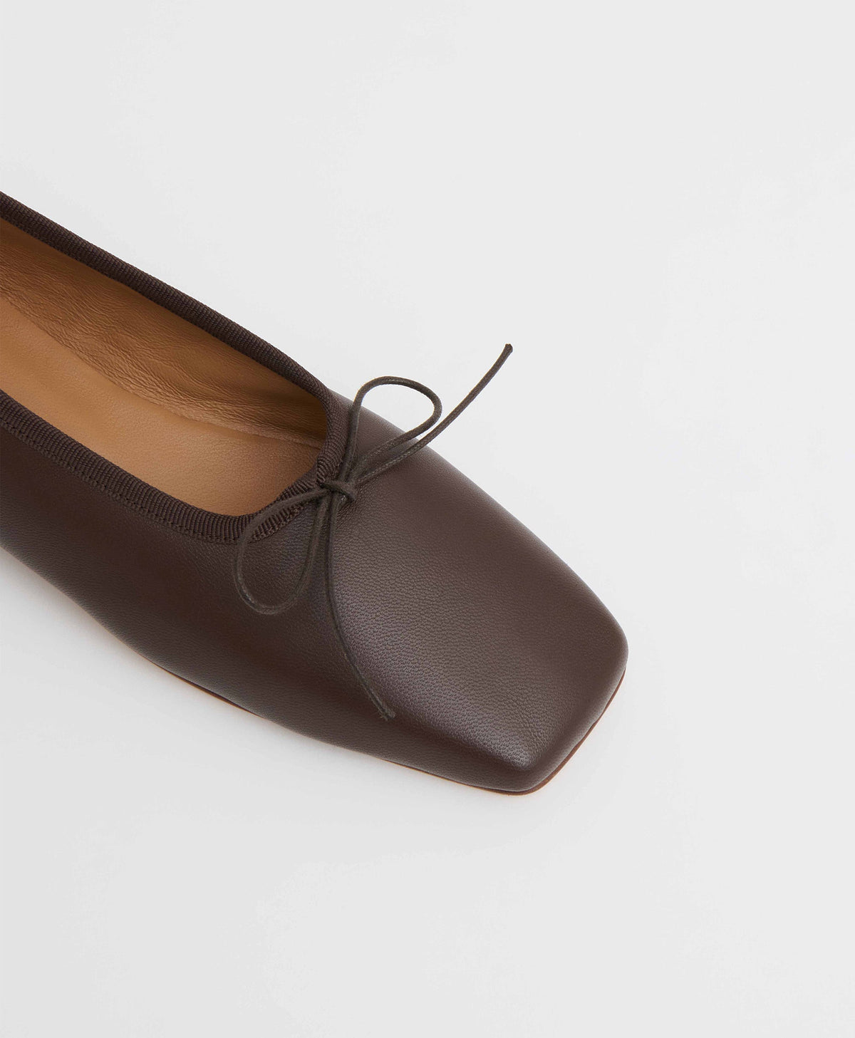 Square Toe Ballerina - Chocolate
