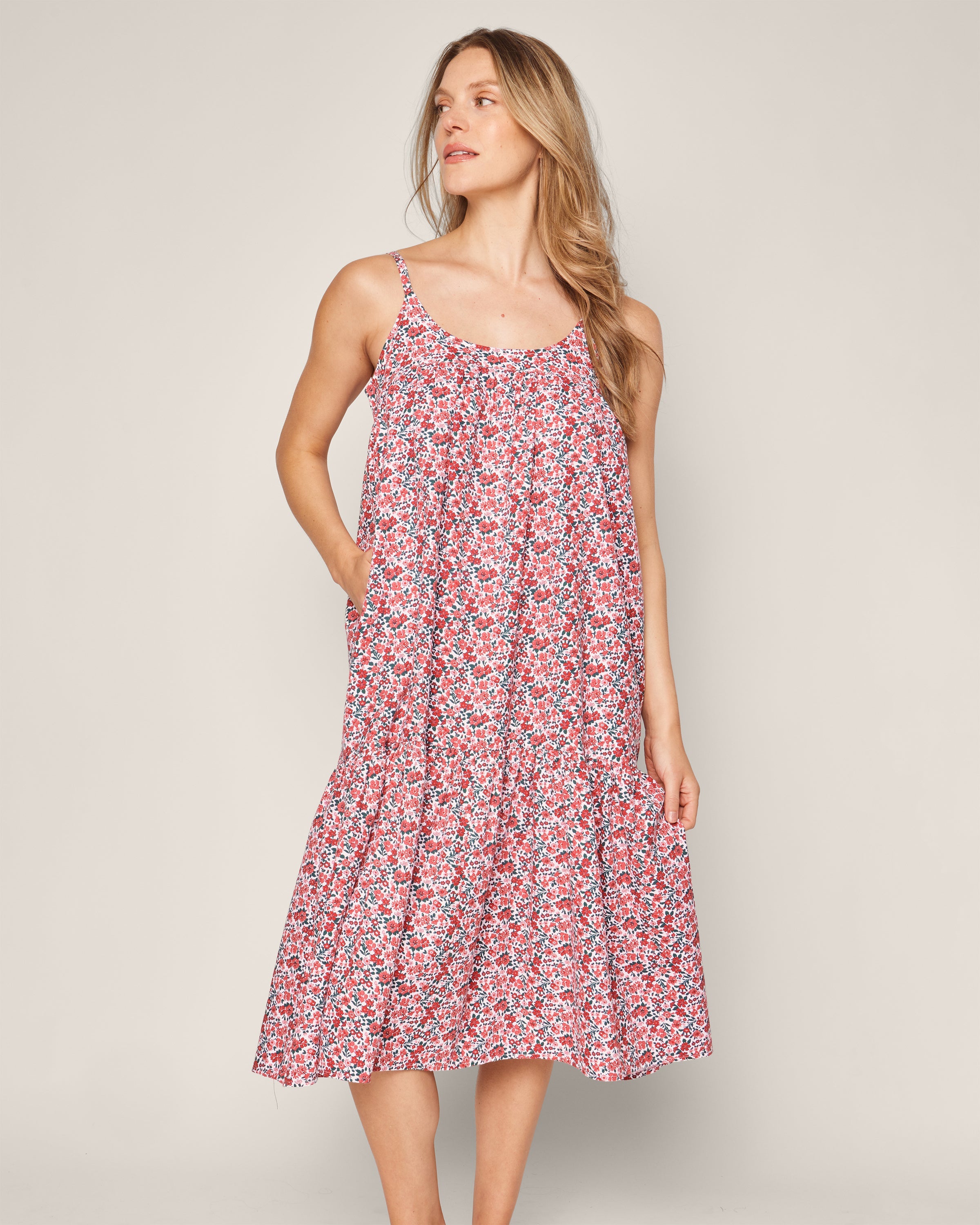 Women’s Twill Chloe Nightgown in Fleurs des Bois