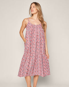 Women’s Twill Chloe Nightgown in Fleurs des Bois