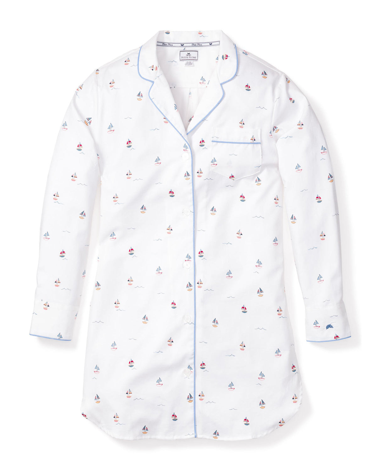 Women’s Twill Nightshirt in Bateau