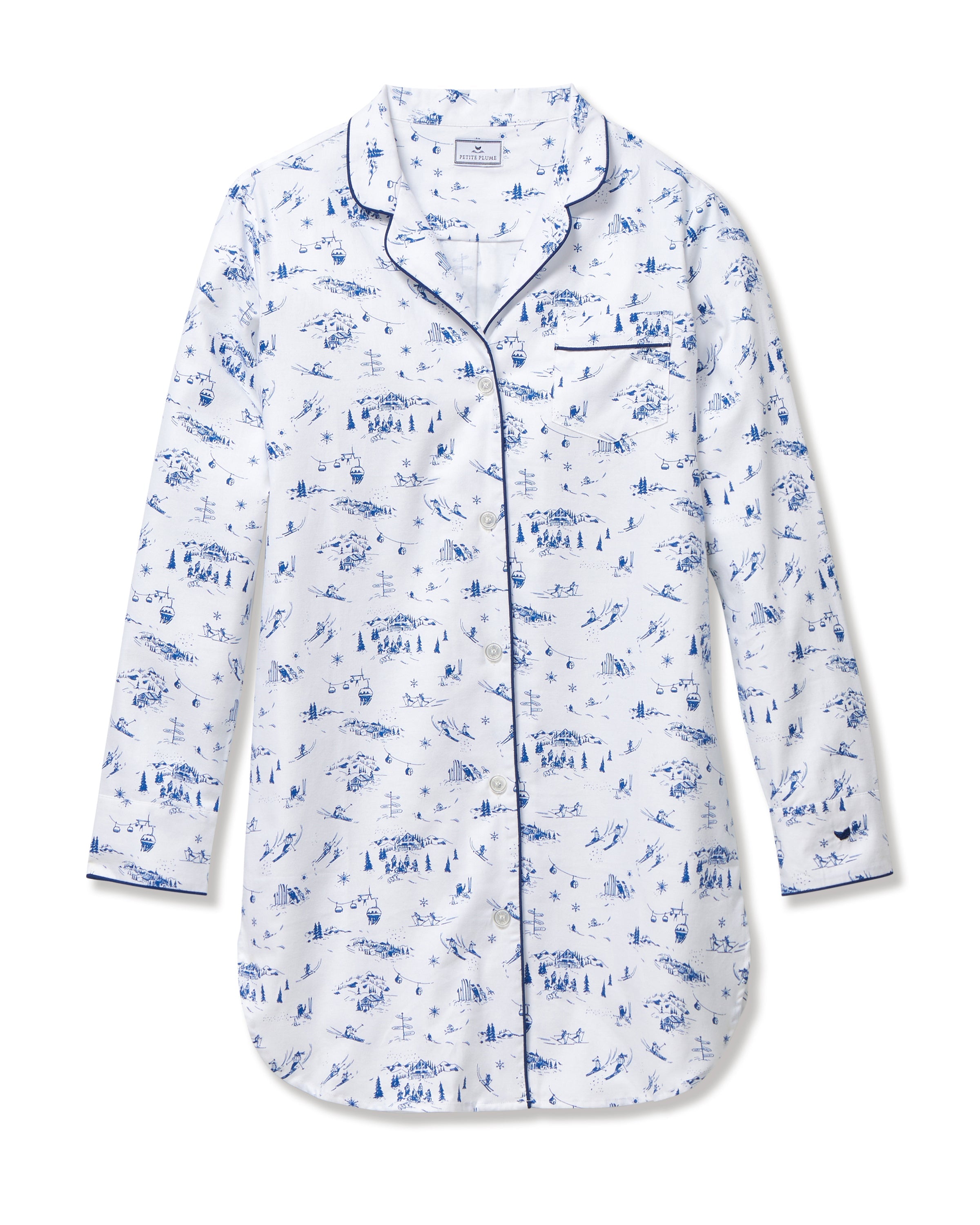 Women’s Twill Nightshirt in Chalet Toile