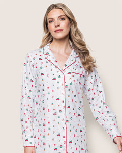 Women’s Twill Nightshirt in Winter Nostalgia