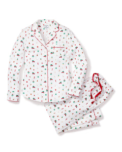 Women’s Twill Pajama Set in Winter Nostalgia