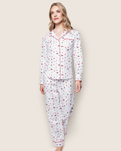 Women’s Twill Pajama Set in Winter Nostalgia