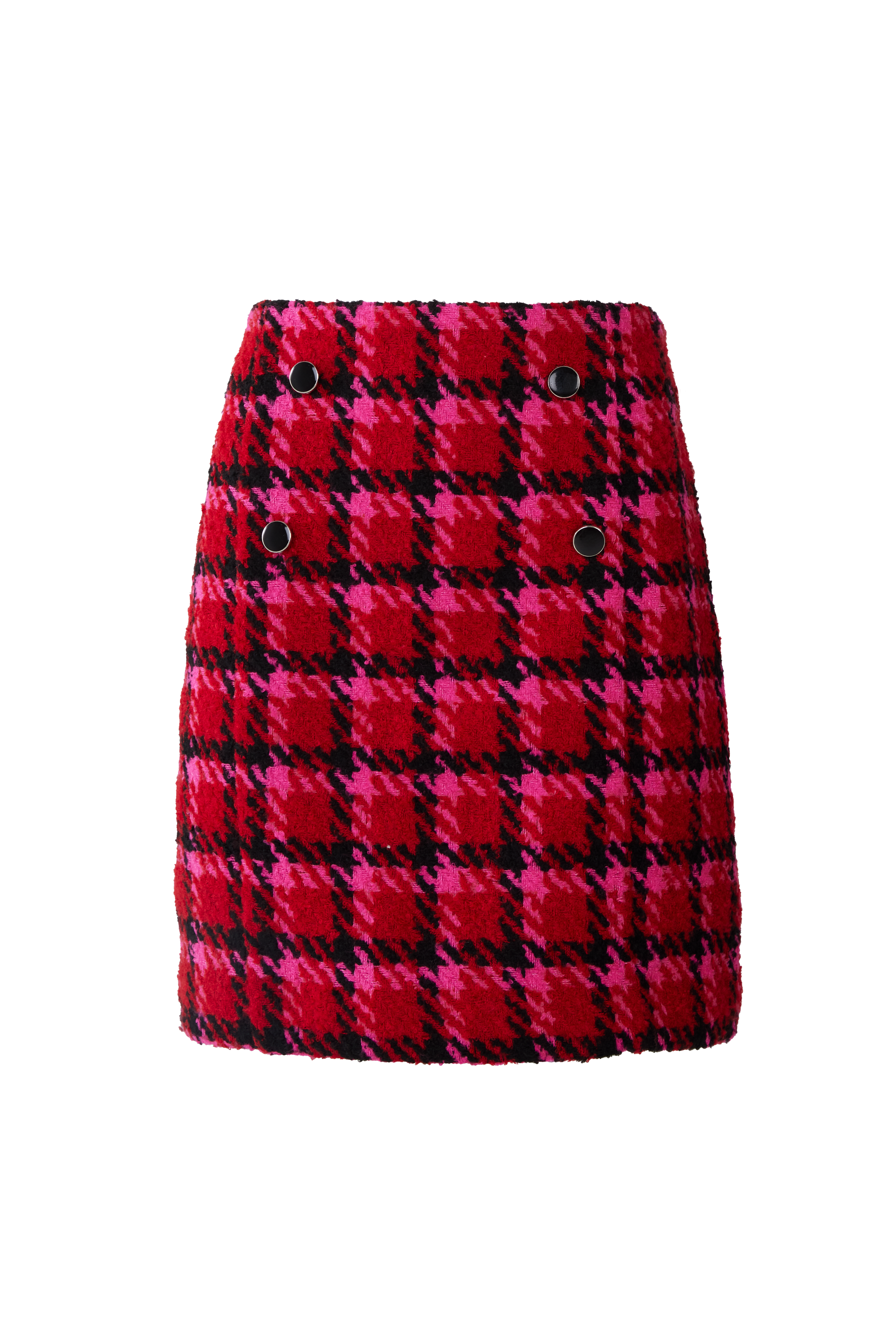 Jessica Skirt Red Multi Houndstooth