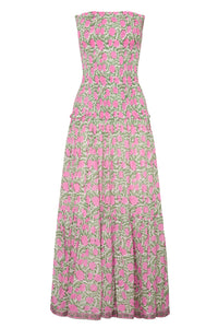 Amalfi Mermaid Dress Pink Lemon Vine