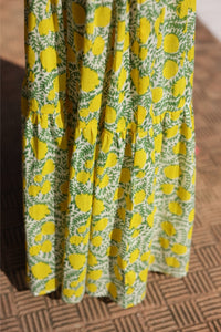 Amalfi Mermaid Dress Yellow Lemon Vine