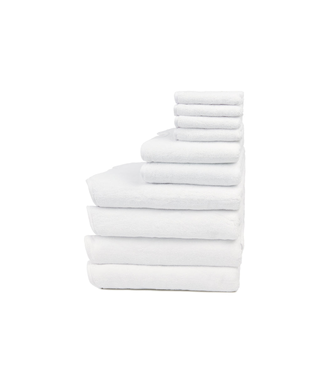 Rebecca Udall, Amelia Scalloped Luxury Cotton Wavy Bath Towel Family Bundle