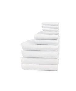 Rebecca Udall, Amelia Scalloped Luxury Cotton Wavy Bath Towel Family Bundle