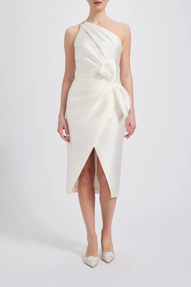 Mikado One-Shoulder Dress