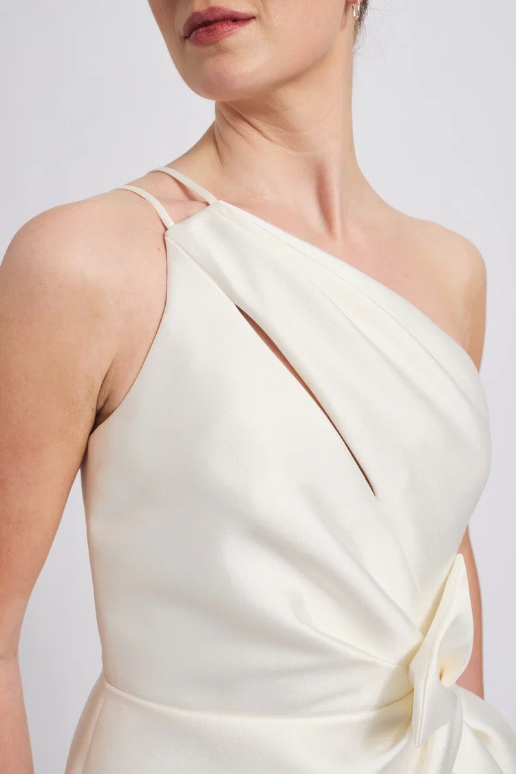 Mikado One-Shoulder Dress