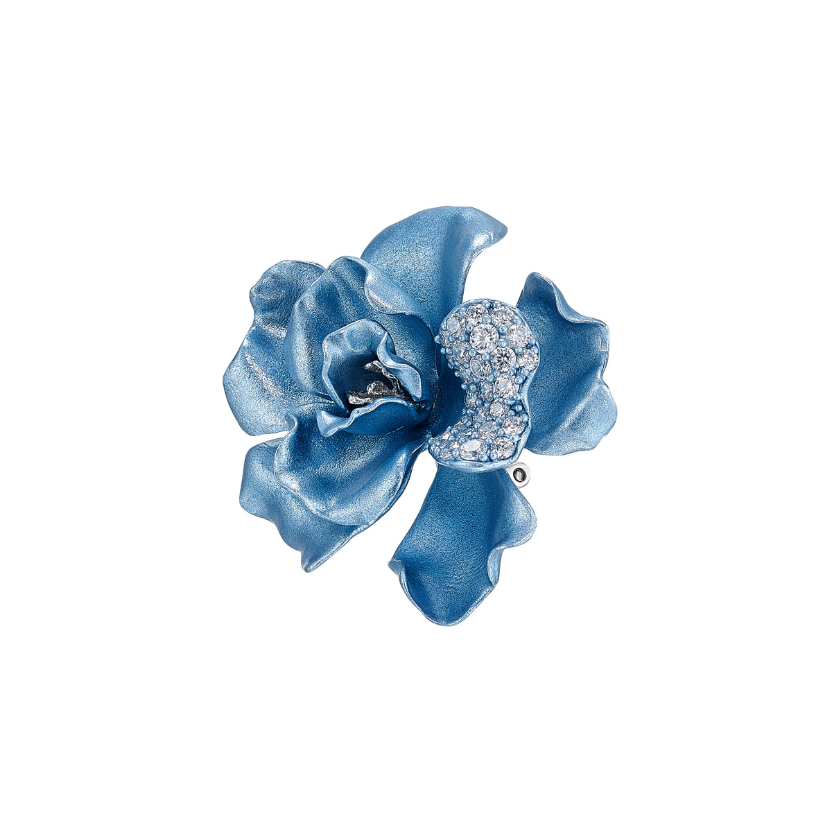 Baby Blue Camelia Earrings