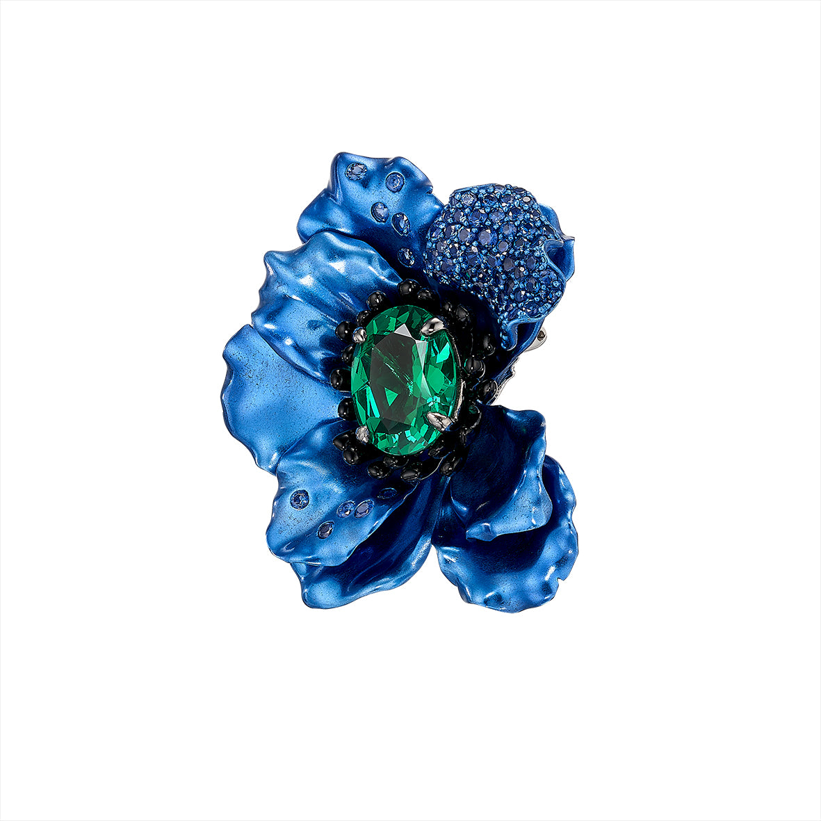 Paraiba Blue Poppy Earrings