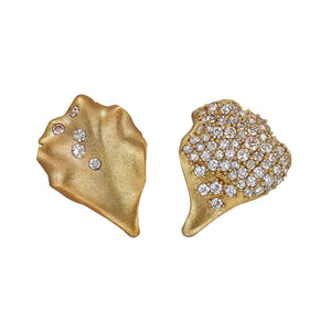 Gold Petal Studs