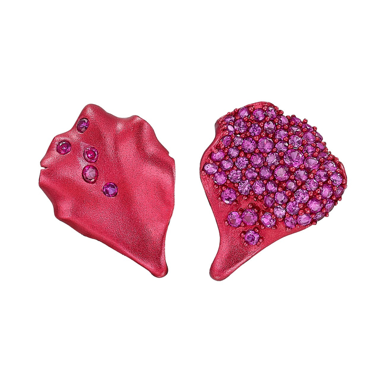 Ruby Petal Studs