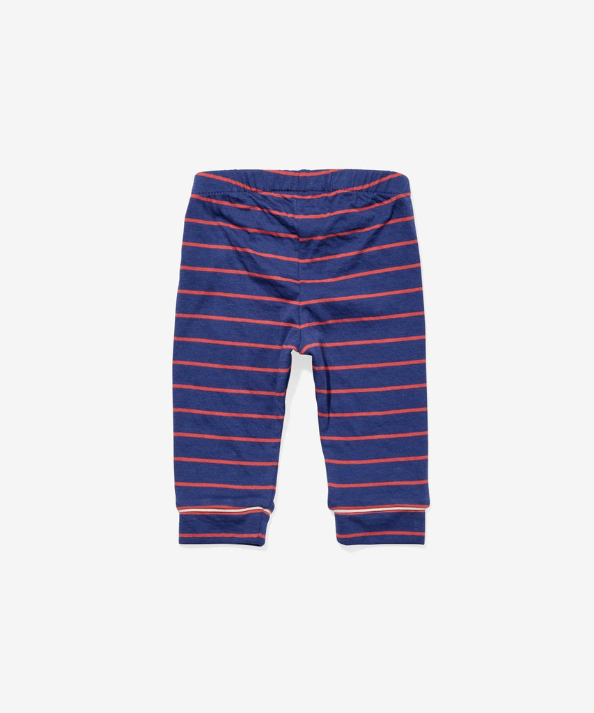 Andy Baby Legging in Navy Fine Stripe