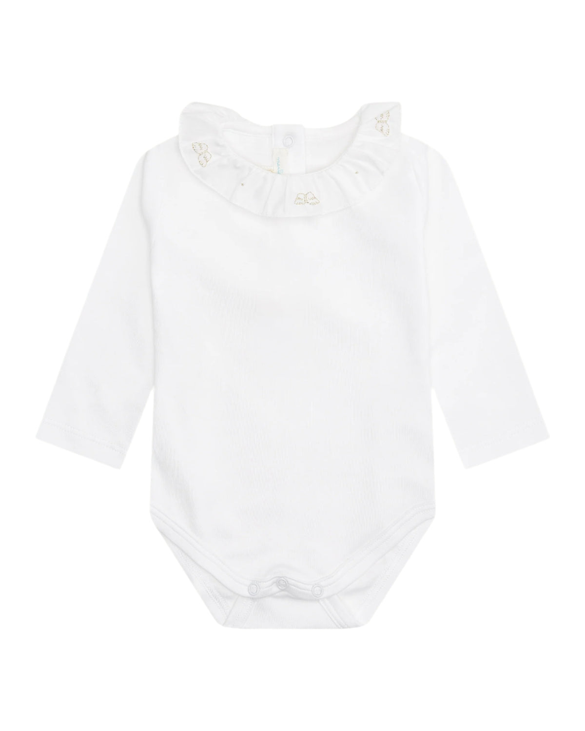 Angel Wing Ruffle Collar Onesie