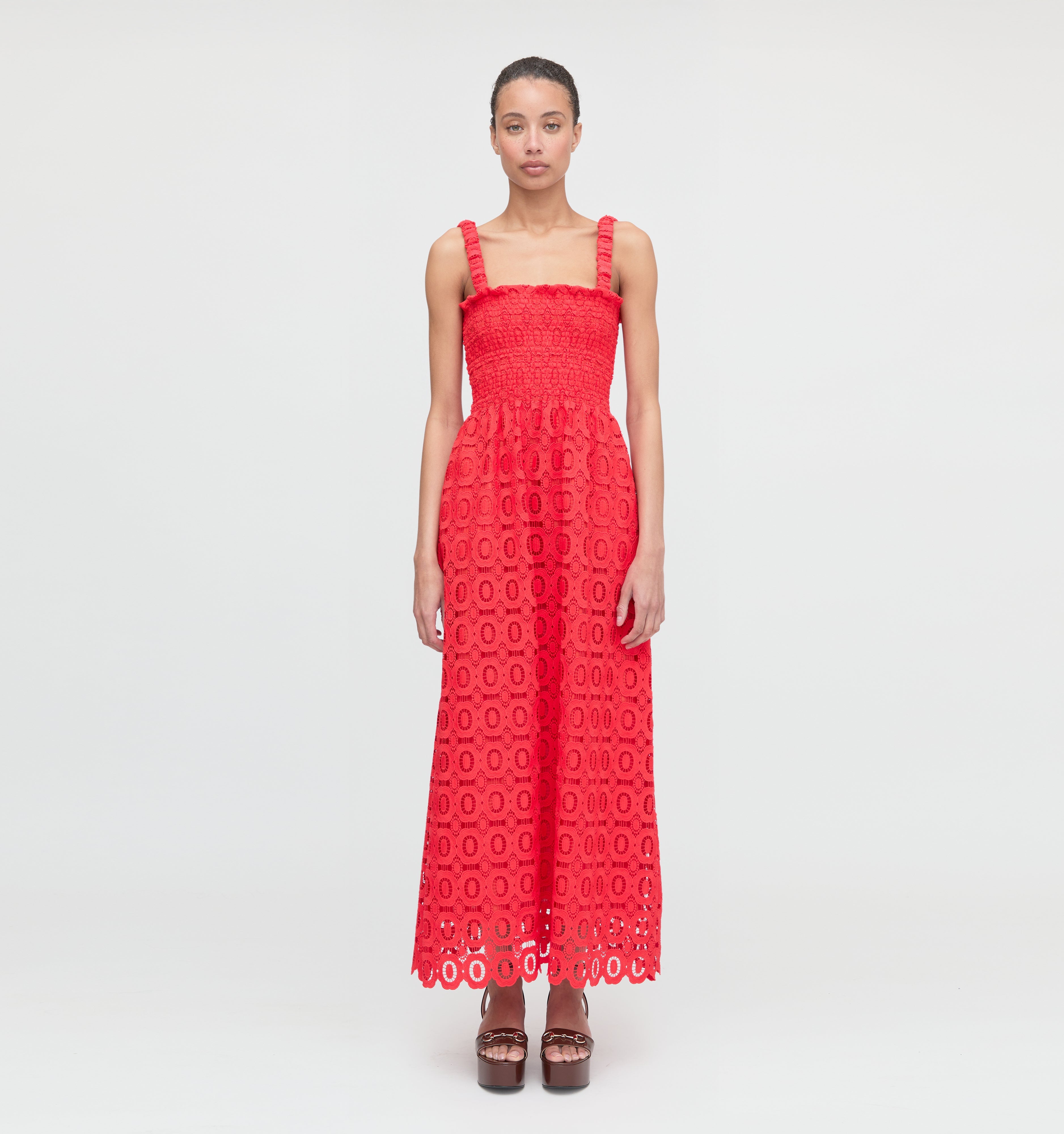 The Anjuli Nap Dress in Poppy Lace
