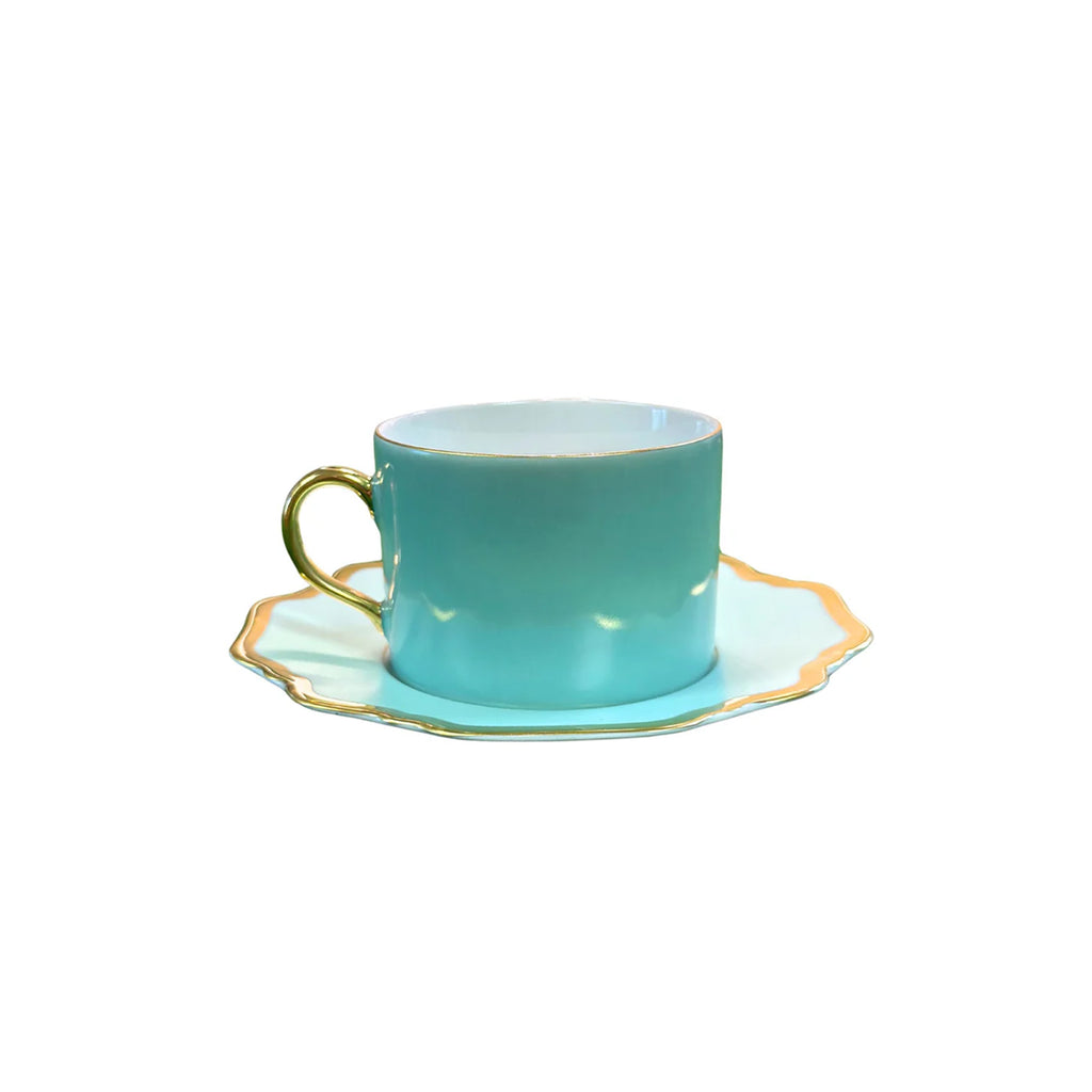 Anna's Palette Tea Cup in Aqua Green