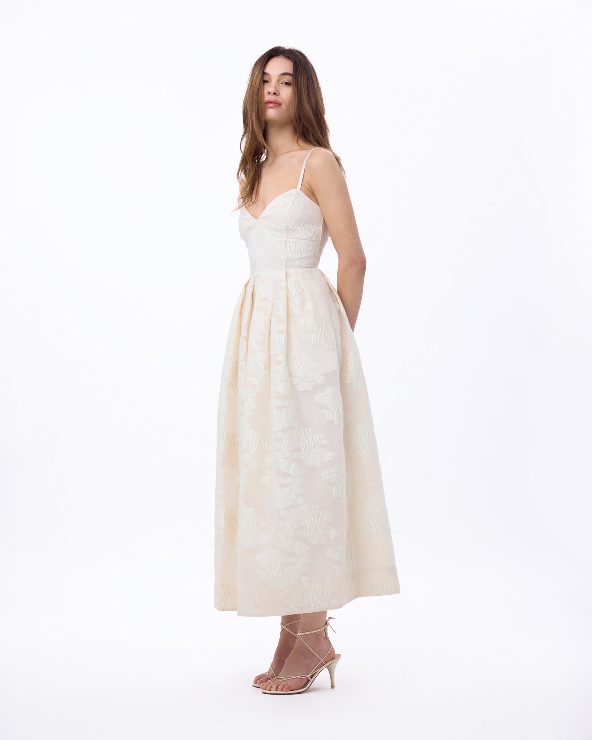 Annette Dress in Ivory