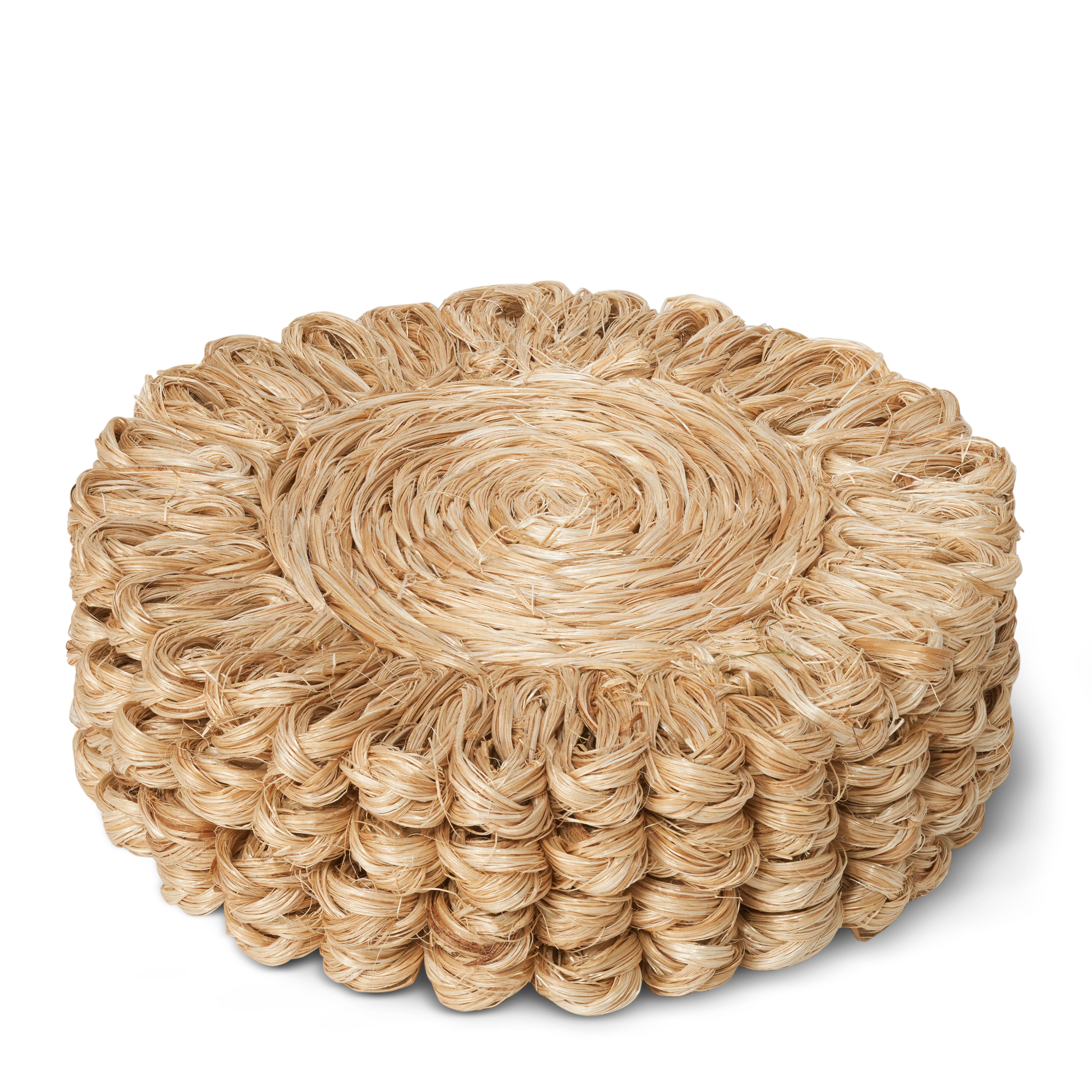 Annisa Straw Coasters in Natural, Set of 4