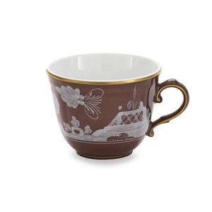 Oriente Italiano Antico Doccia Coffee Cup in Castagna