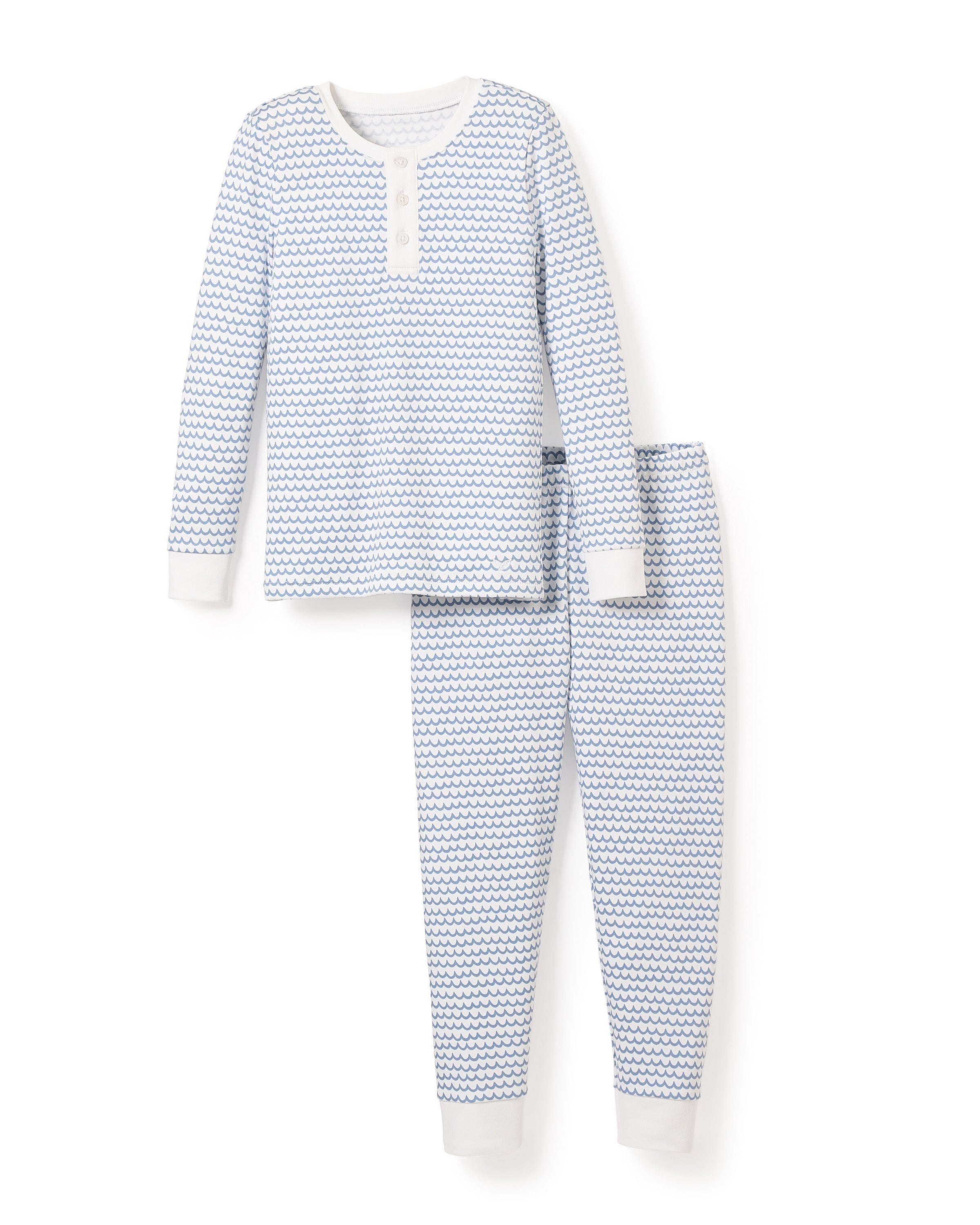 Kid’s Pima Snug Fit Pajama Set in La Mer