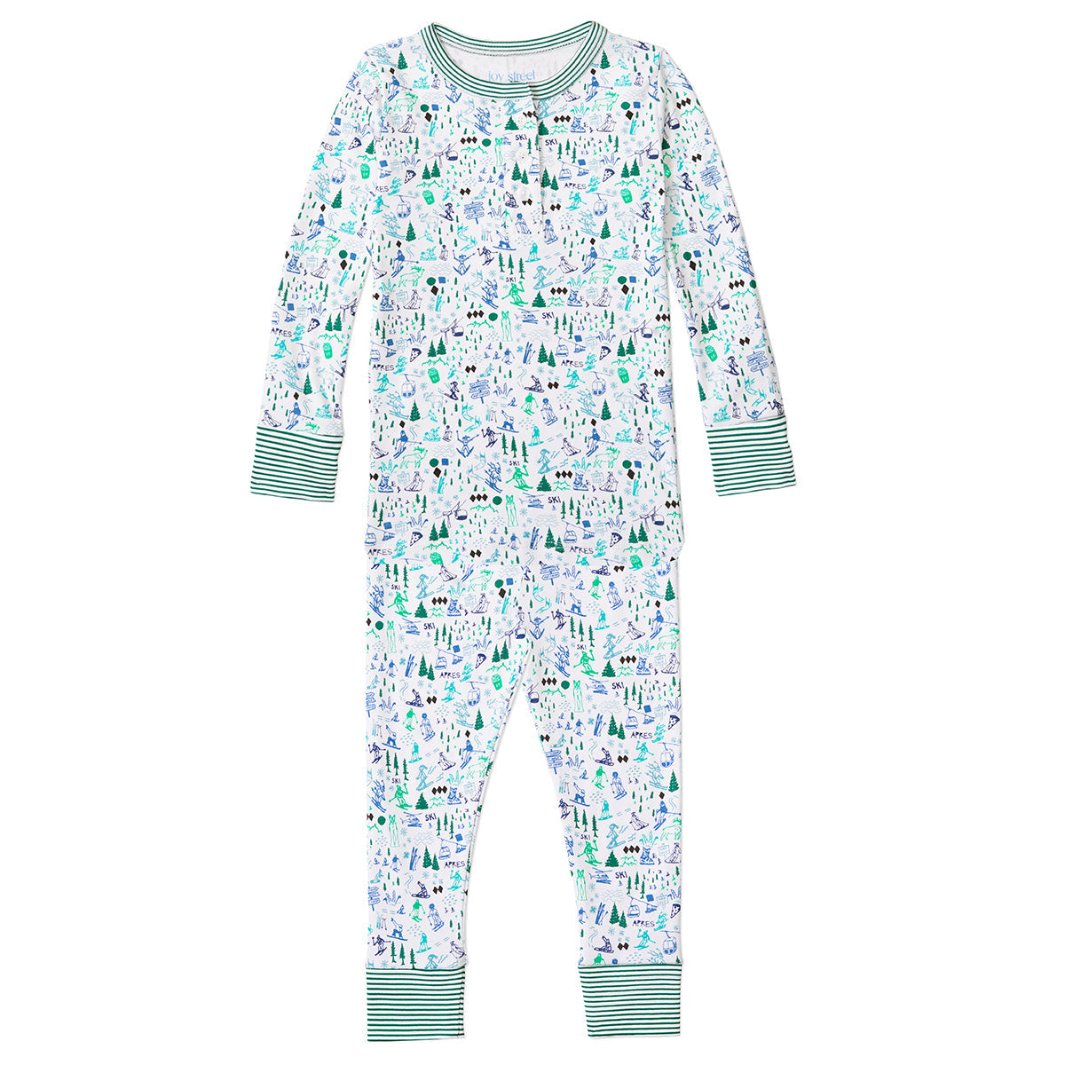 Joy Street Ski Kids Two Piece Pajamas