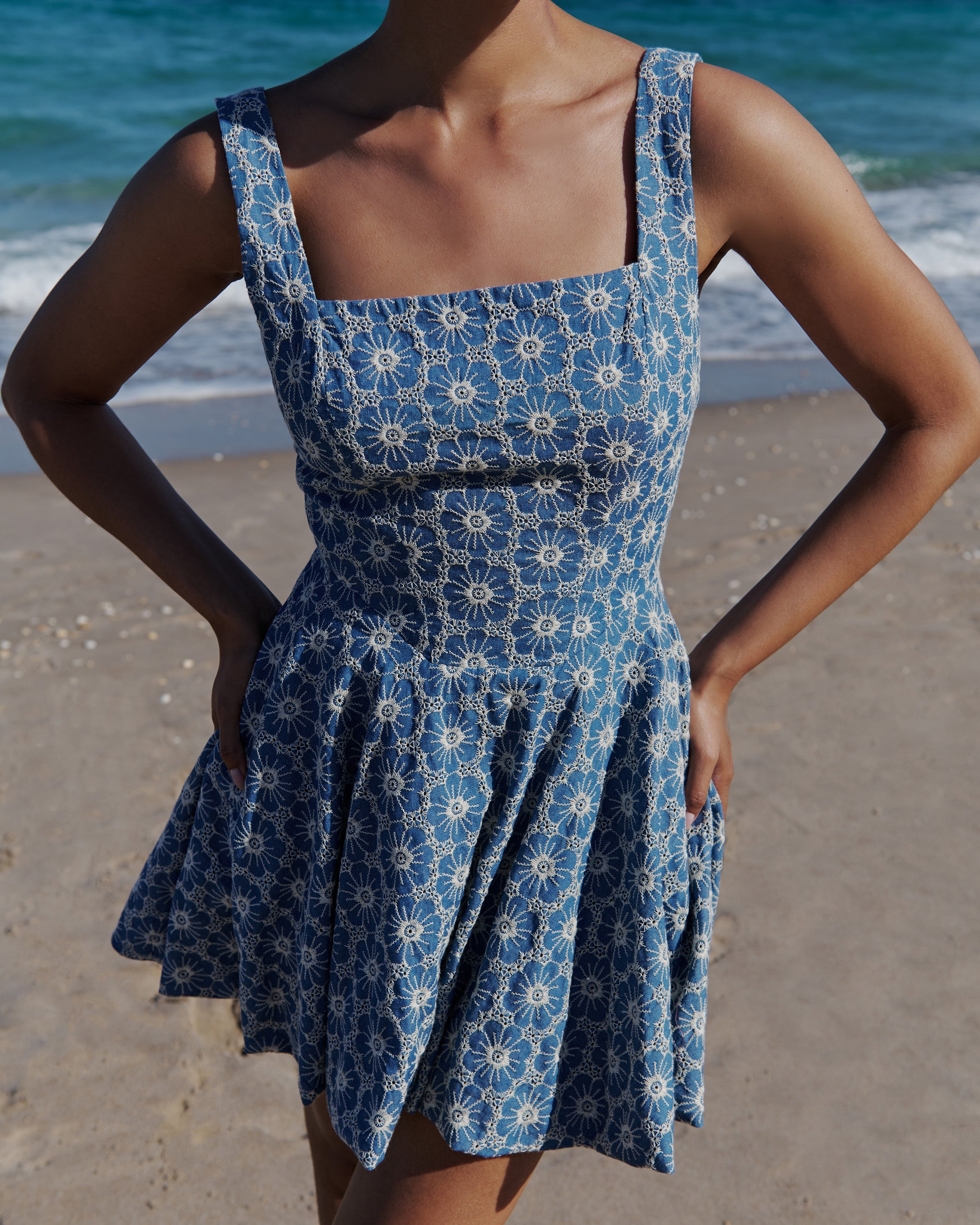 Denim La Bubble Dress - Arianne Elmy