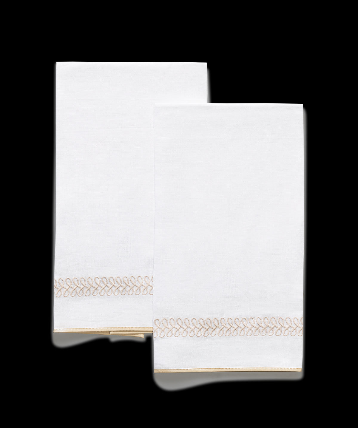 Matouk Schumacher Astor Braid Guest Towels, Set of 2