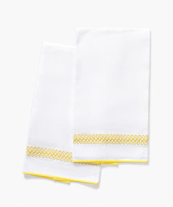 Matouk Schumacher Astor Braid Guest Towels, Set of 2